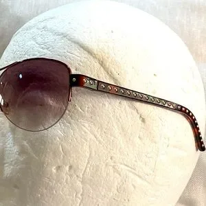 Jimmy Choo sunglasses ? made in Italy brown temples with gold nails on Jimmy Choo sunglasses ? made in Italy brown temples with  main image 3